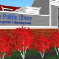 Exterior of the new Canfield Library. Image courtesy of the Public Library of Youngstown and Mahoning County.